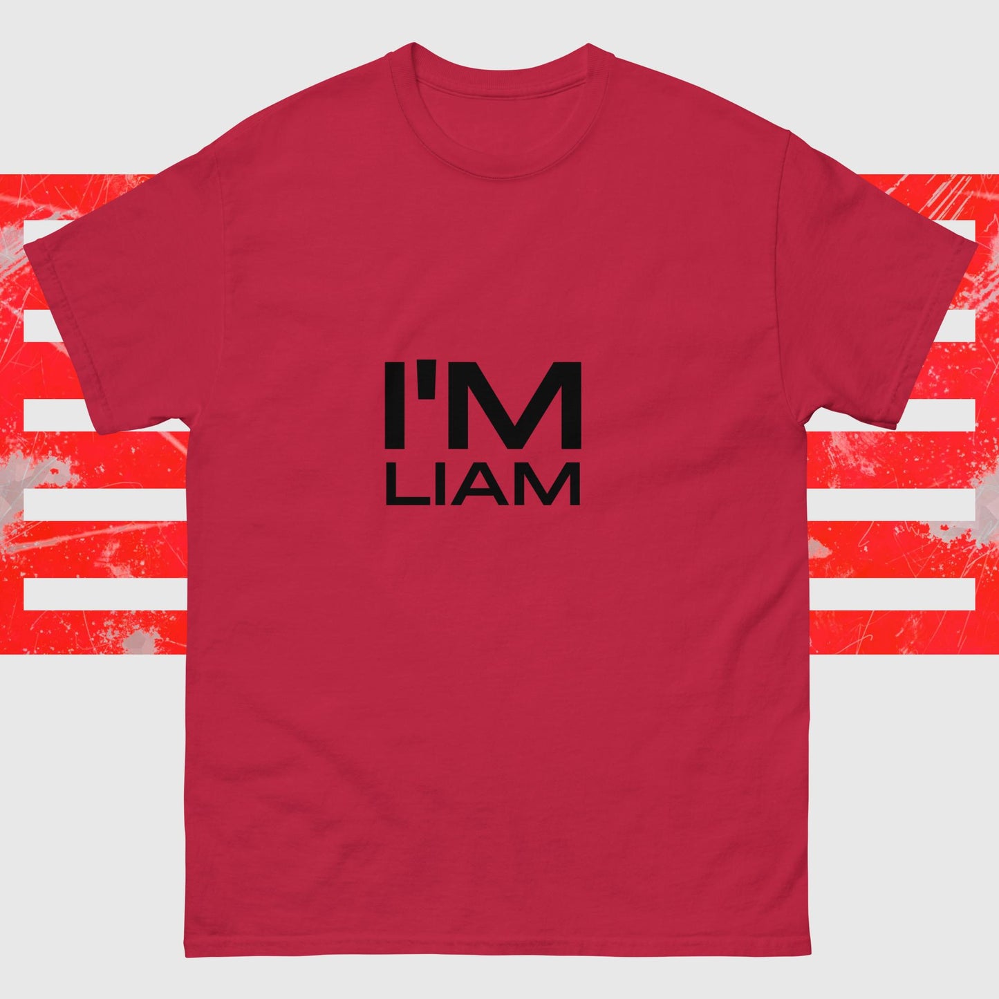 PATRIOTIC T-SHIRT LIAM RED FRONT - www.firstamericanstore.com