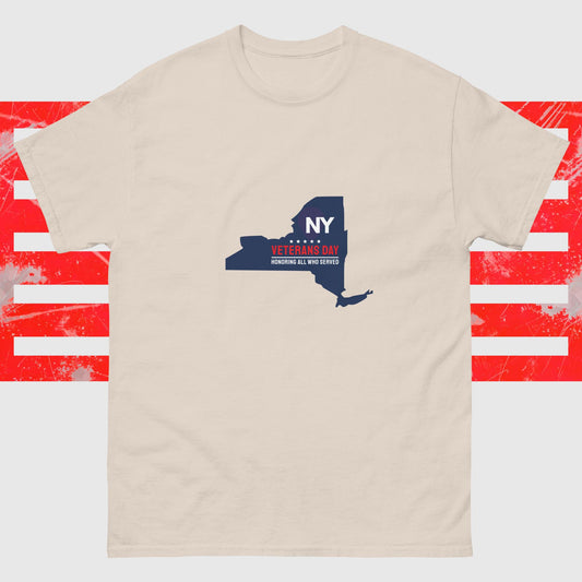 PATRIOTIC MENS T-SHIRT FOR VETERANS DAY NY FOR PROUD AMERICAN NATURAL FRONT - www.firstamericanstore.com