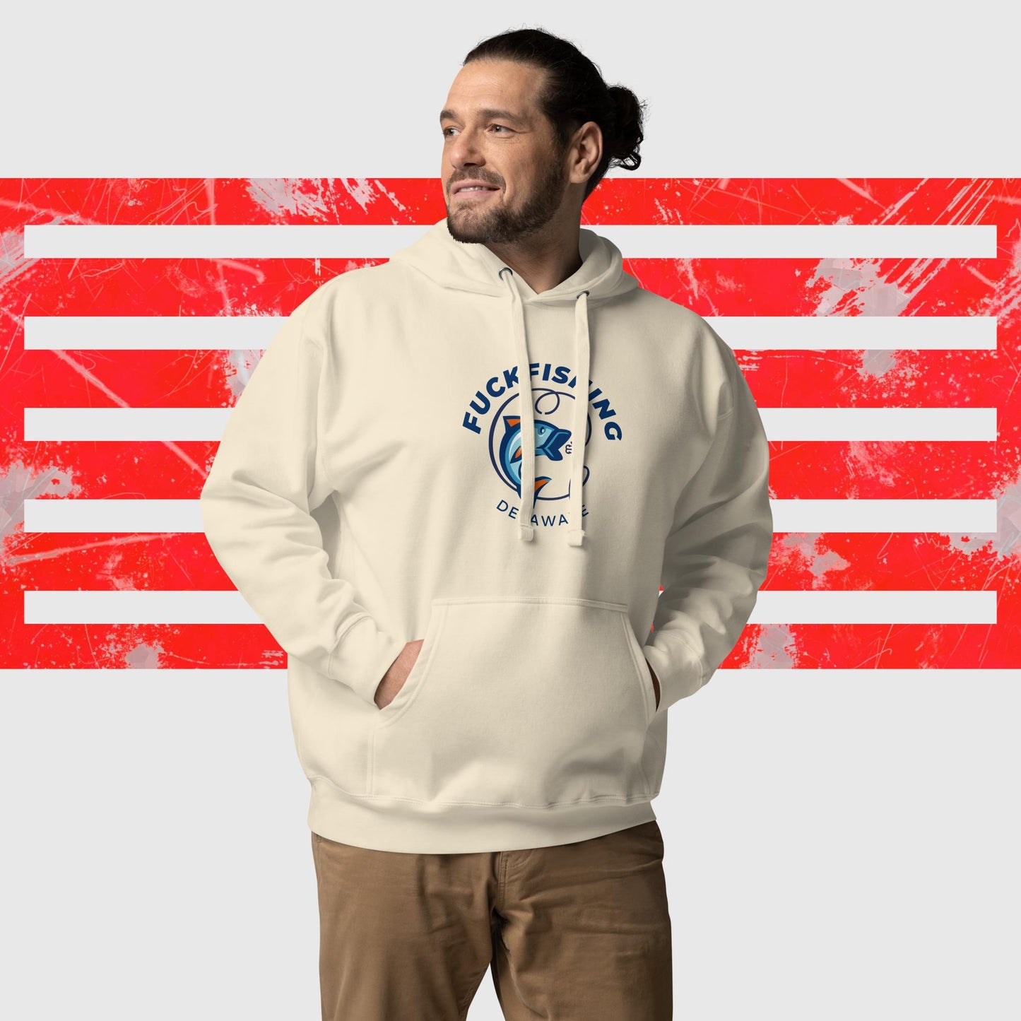 HOODIE AMERICAN FISHERMAN FUCKFISHING DELAWARE BONE FRONT - https://firstamerican.shop/