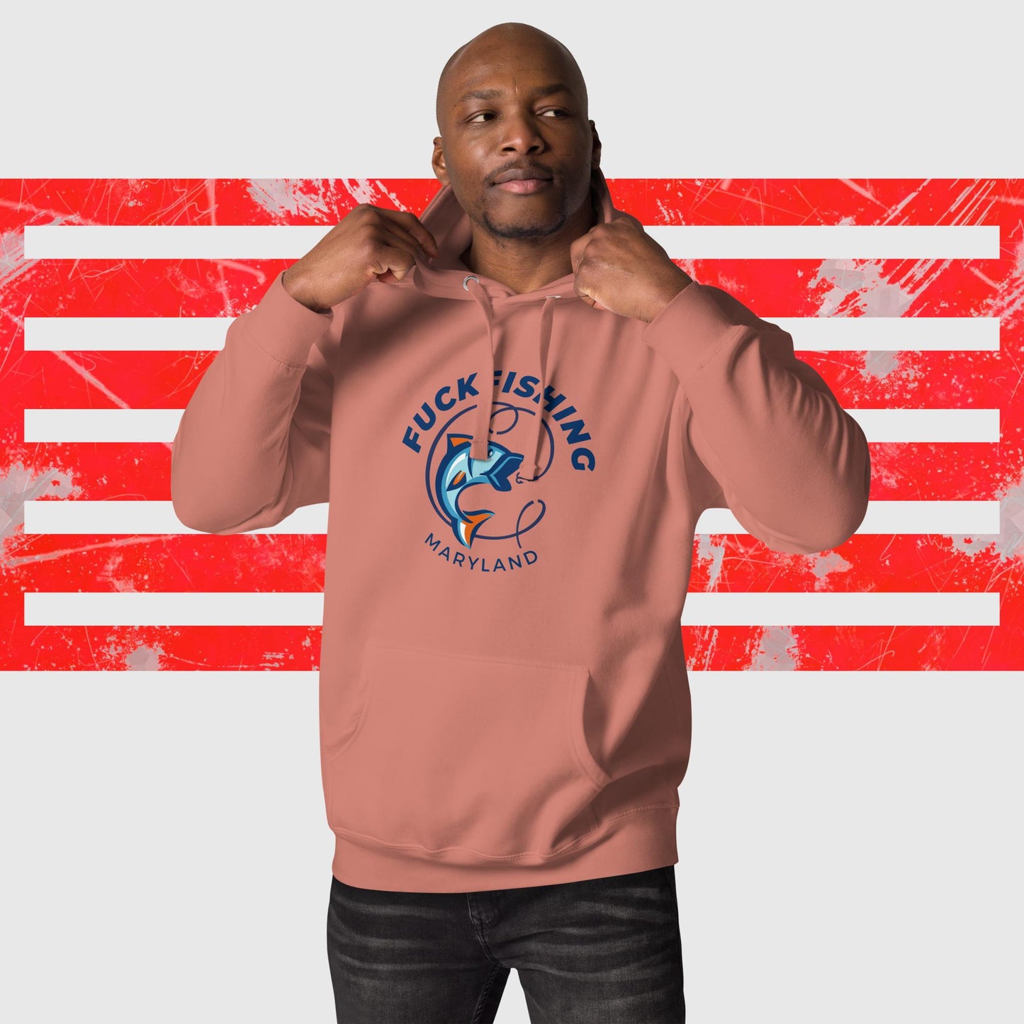 HOODIE AMERICAN FISHERMAN FUCKFISHING MARYLAND STONE FRONT - https://firstamerican.shop/