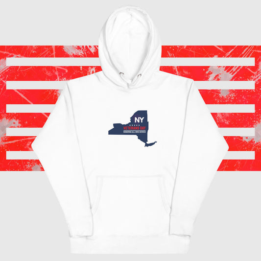 PATRIOTIC HOODIE FOR VETERANS DAY NY FOR PROUD AMERICAN WHITE FRONT - www.firstamericanstore.com